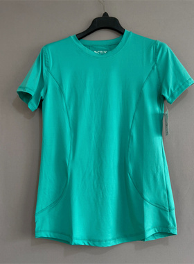 美单act*夏季女装圆领速干短袖T恤宽松上衣有大码quick dry tops