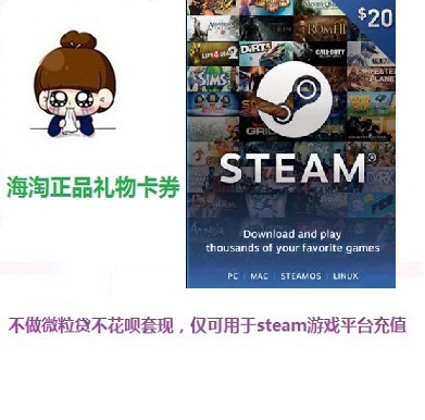 Steam wallet ³äÖµ¿¨ 20ÃÀ½ð Ç®°ü ×Ô¶¯¶Ò»» USD cs dota2