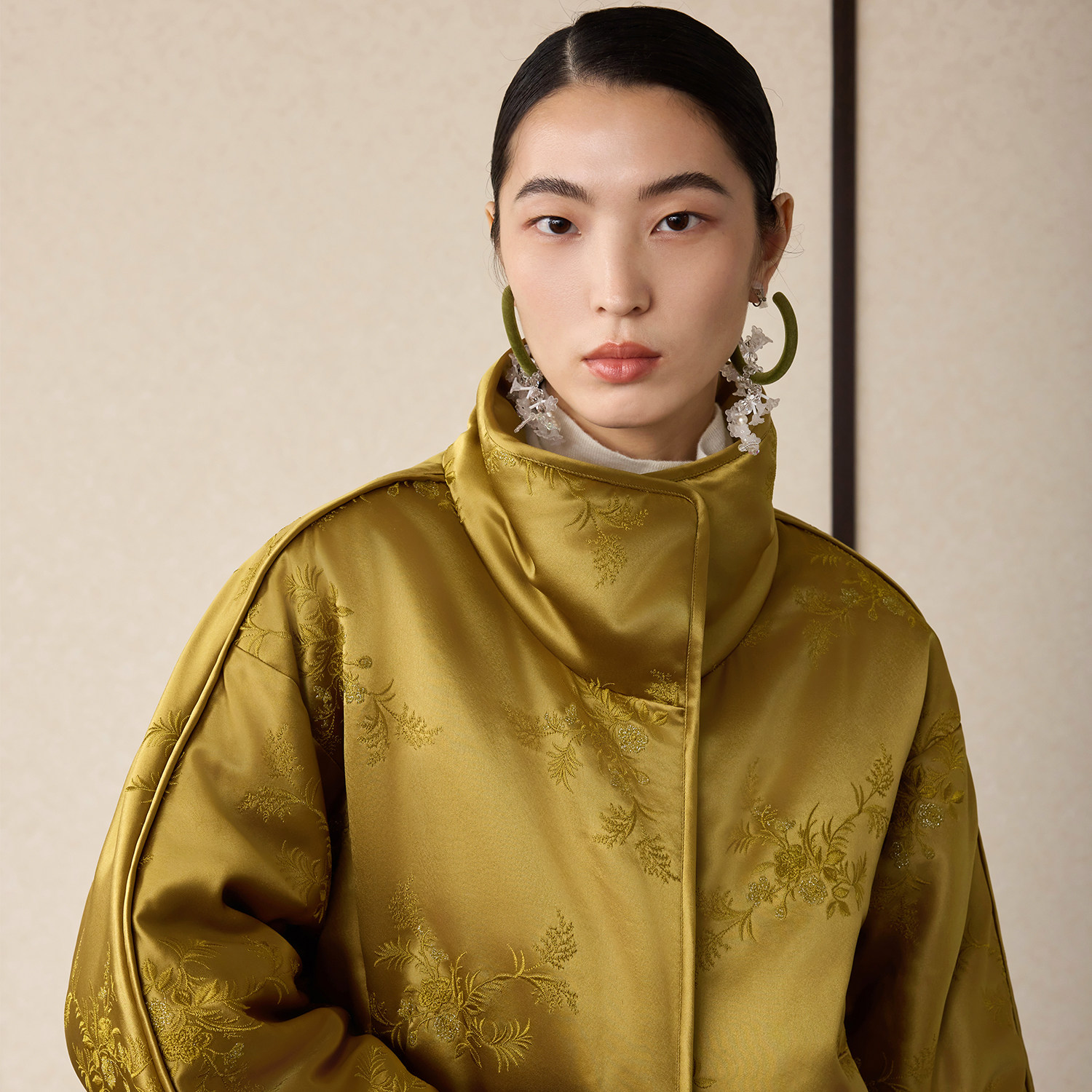 如意连云【玺冉】冬新款立领醋酸绣花棉服女新中式加厚夹棉短外套,女装/女士精品,棉衣/棉服,淘宝优惠券,粉丝福利购,淘宝优惠卷