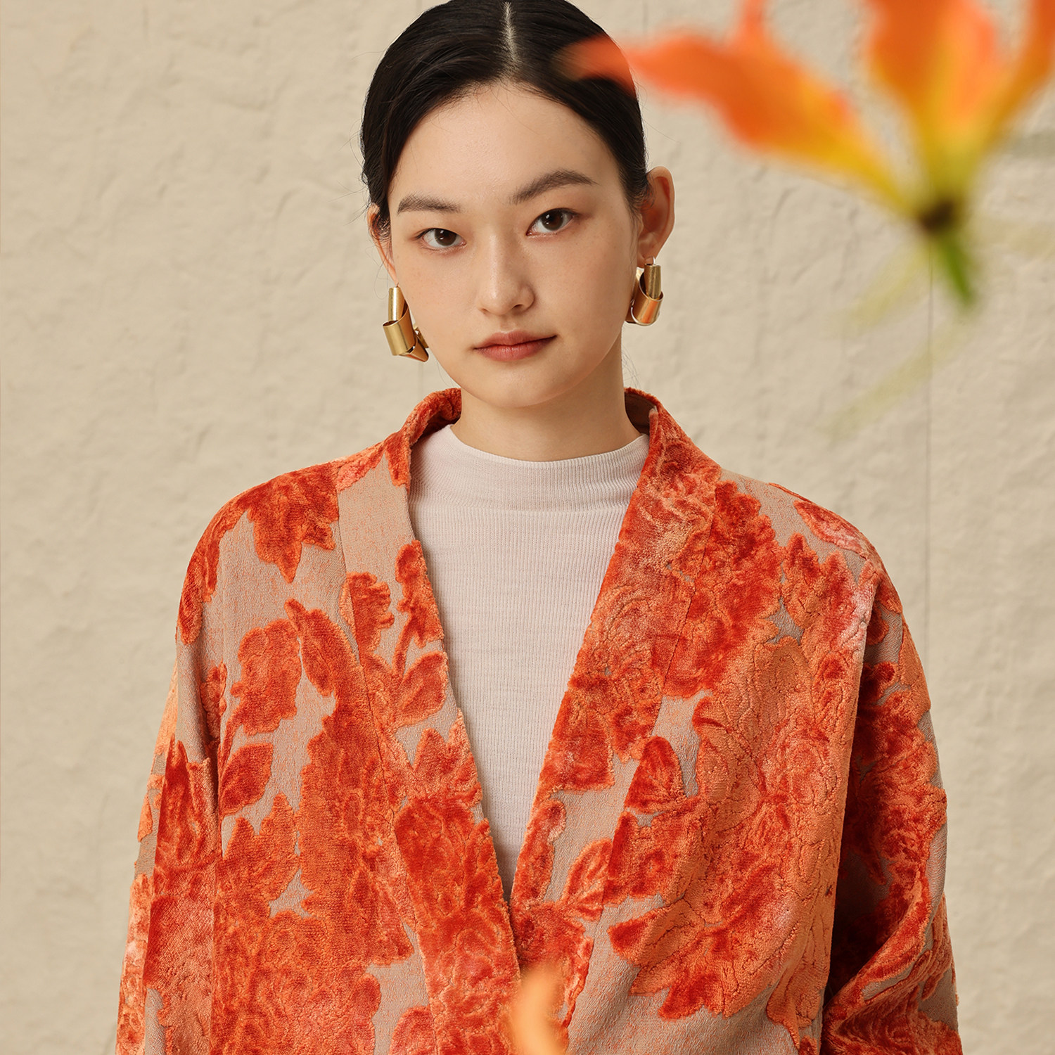 如意连云【昕绒】秋款扎染割绒连领短外套女新中式翻袖口盘扣上衣,女装/女士精品,短外套,淘宝优惠券,粉丝福利购,淘宝优惠卷