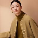 如意连云 国风对襟盘扣棉服 南薰 全羊毛粗花呢夹棉外套女新中式