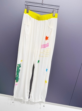 A703夏装百搭神裤潮牌宽松显瘦时尚直筒长裤防晒速干休闲裤女