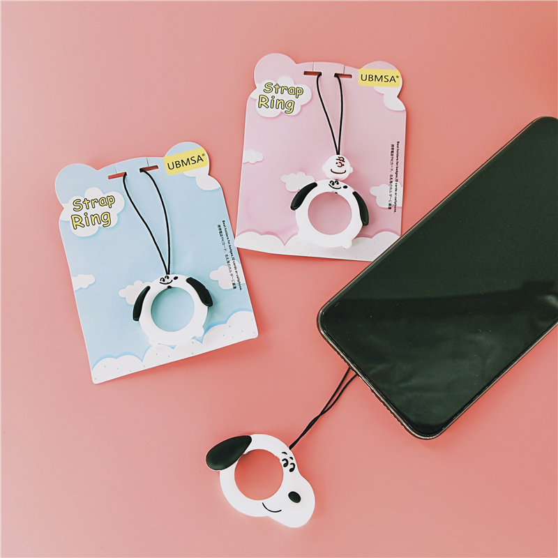 卡通动漫新款上市周边甜甜圈手机挂绳SNOOPY指环扣短挂件手机防摔