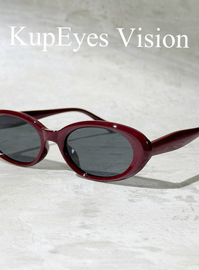 小椭圆框偏光太阳眼镜女可配度数