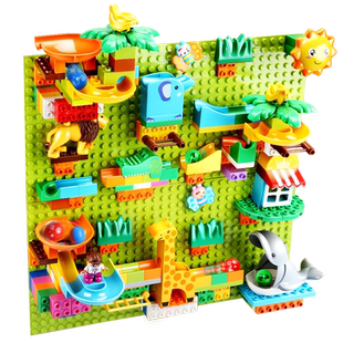 大颗粒拼装积木墙专用滑道齿轮积木益智儿童玩具大号散装DIY早教