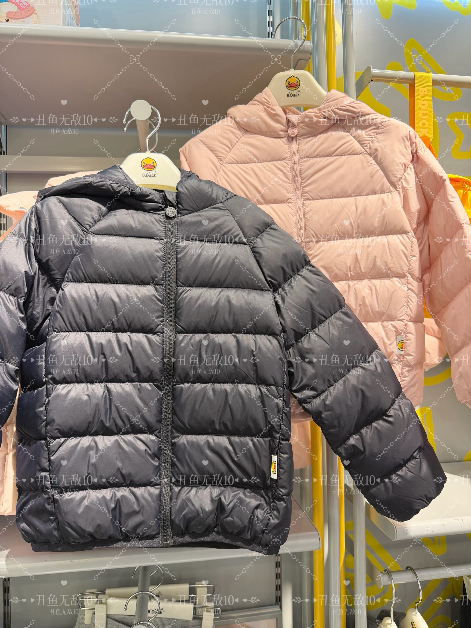 特价小黄鸭男女大童装110-180秋冬轻薄羽绒服连帽外套保暖5716562