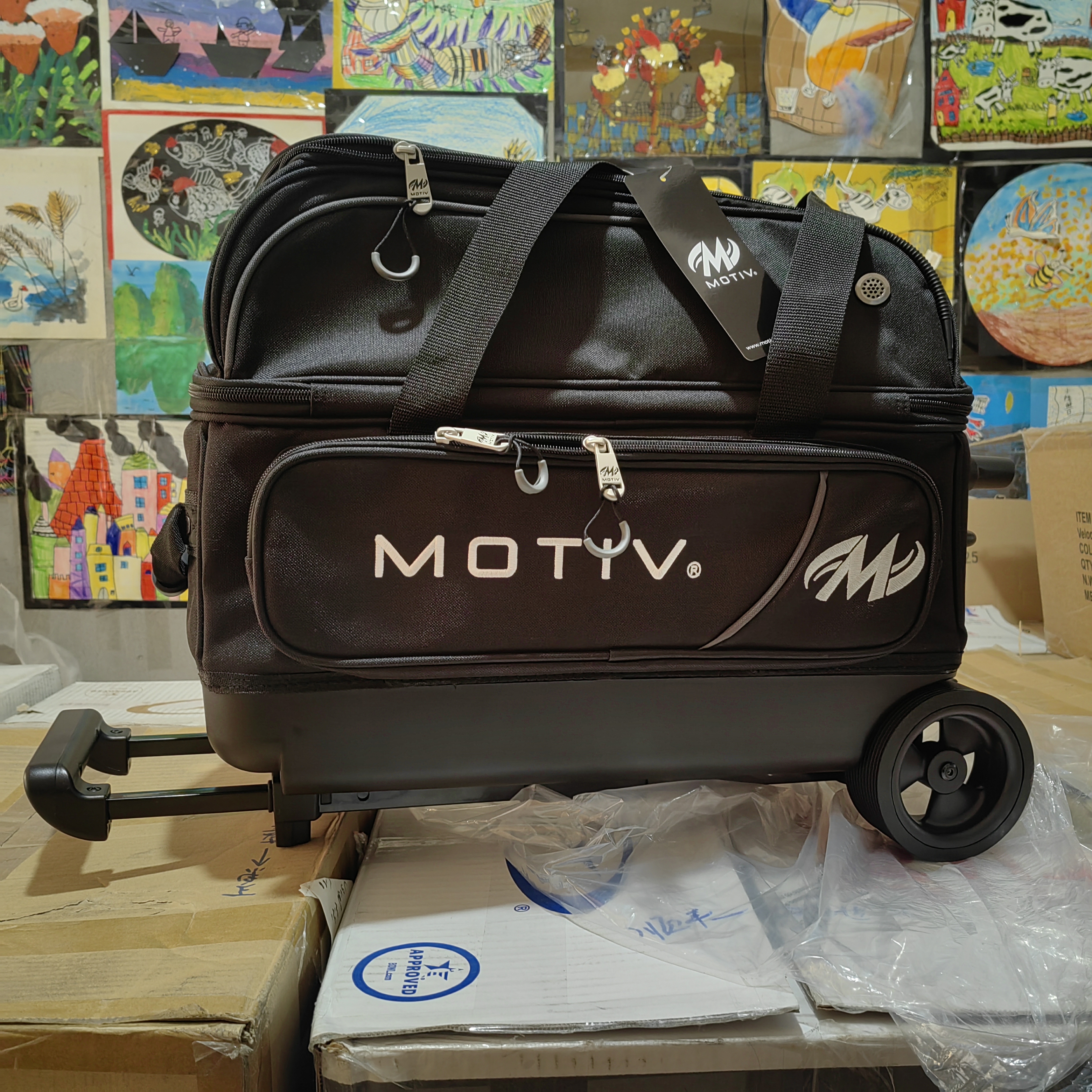 新款MOTIV正品保龄球拉杆双球袋