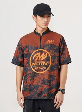 MOTIV品牌 2024年新款 保龄球运动球衣 GET MOTIVATED 酒红加黑点