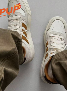 Adidas阿迪达斯三叶草D-PAD小麦麂皮秋冬板鞋男女KK1415