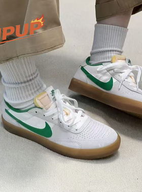 Nike SB Heritage Vulc蓝白耐克翻毛皮薄底低帮休闲板鞋男CD5010