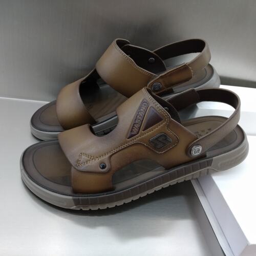 夏发真皮羊皮透气男士凉鞋沙滩鞋