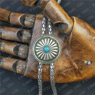 潮男波洛领带金属链那末叔长款休闲手工原创配饰领绳免打毛衣链新