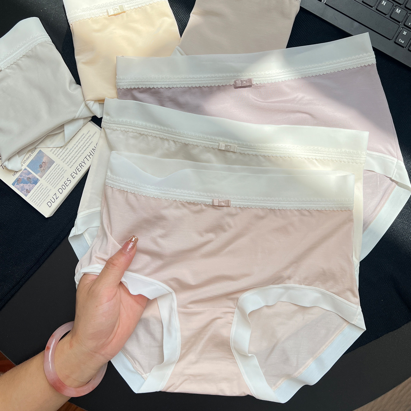 3条 80S 天丝内裤女中腰包臀软糯弹力无痕三角裤奥地利兰精莱赛尔,女士内衣/男士内衣/家居服,女三角裤,淘宝优惠券,粉丝福利购,淘宝优惠卷