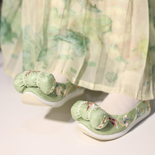 鸾羽仙缘阁x江南朱记汉服鞋联名款【百蝶】小枕头内增高汉服鞋百