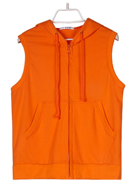 2025春秋季连帽马甲背心新款0918-6无袖韩版抽绳马夹卫衣女士外套