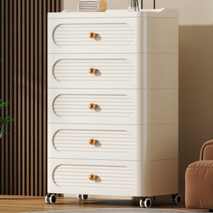 收纳柜子置物柜家用客厅杂物储物柜卧室五斗柜 55面宽抽屉式