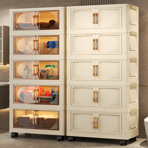 免安装可折叠飘窗收纳置物柜