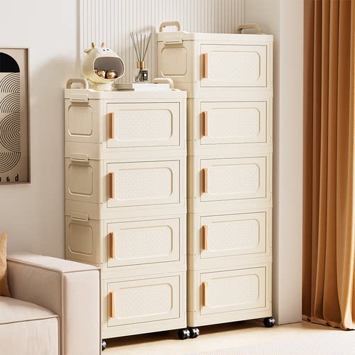 左开门侧开门折叠零食收纳柜