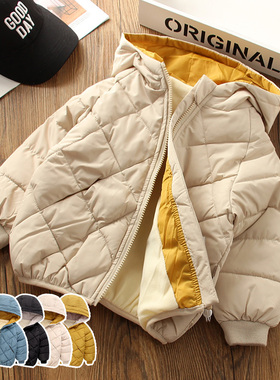 男童棉衣秋冬2025冬装新款儿童夹棉外套宝宝保暖棉服冬季加绒棉袄