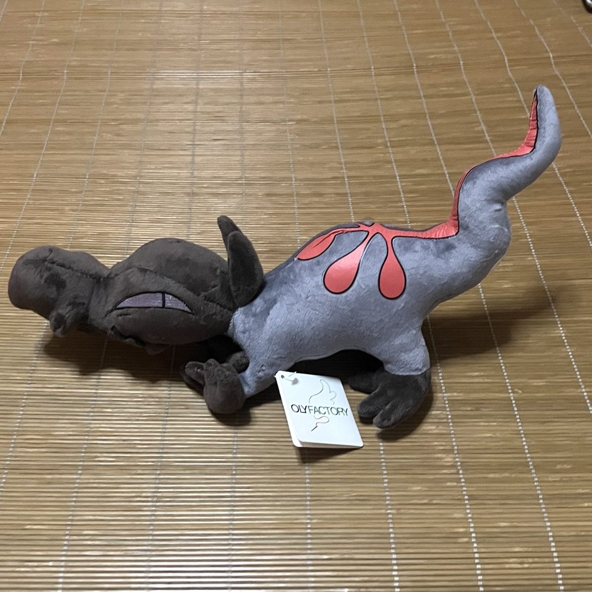 神奇宝贝宠物小精灵口袋怪毛绒公仔夜盗火蜥毛绒玩具长38cm高12cm