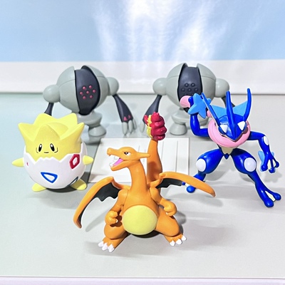 神奇宝贝宠物小精灵口袋怪物TOMY日本公仔钢神柱喷火龙波可比忍蛙