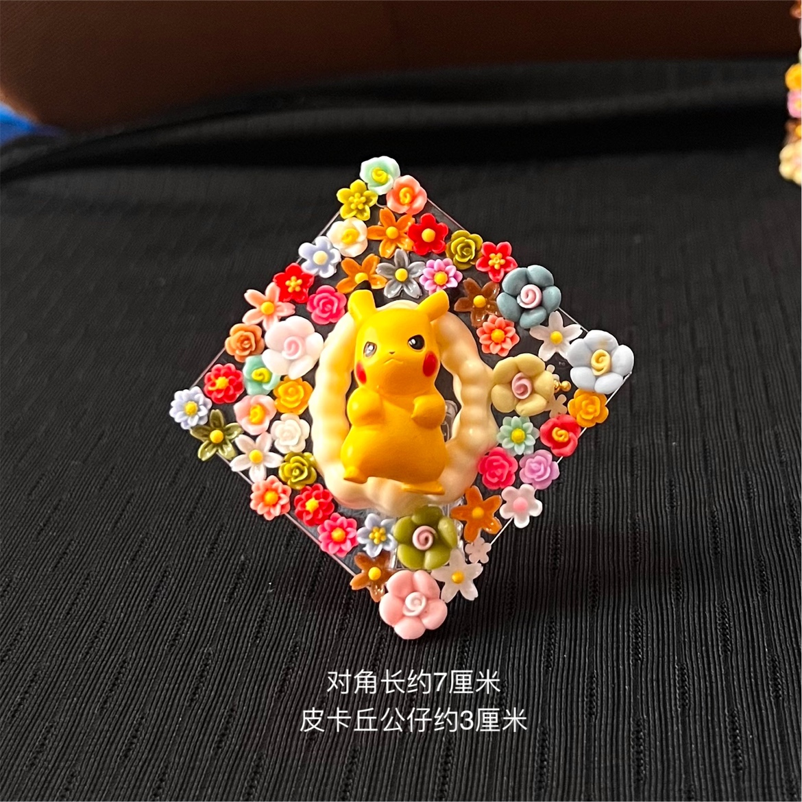 神奇宝贝宠物小精灵口袋怪皮卡丘苹果龙公仔留言标签夹桌面小摆件