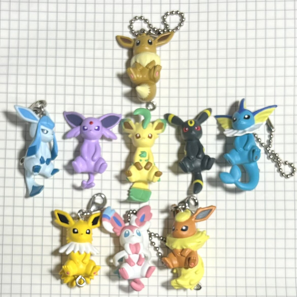 神奇宝贝万代 宠物小精灵伊布家族立体挂件 扭蛋款仙伊布火精灵