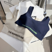 下摆字母无缝运动文胸健身背心一体定型聚拢杯垫瑜伽内衣均码 美背