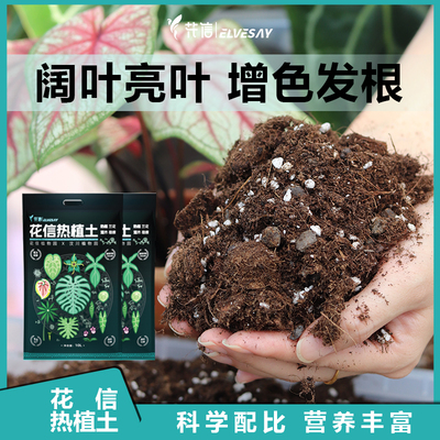 花信×图克×汶川植物园热植专用营养土花烛龟背竹蔓绿绒颗粒土