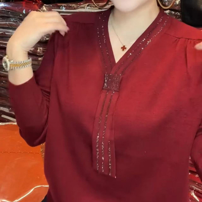 妈妈减龄针织衫时尚减龄打底衫