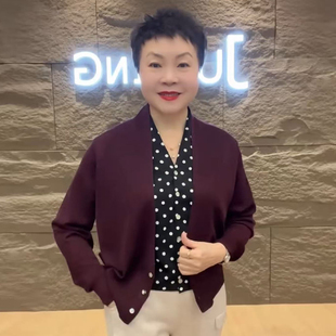 时尚波点假两件针织衫女2025秋冬新款气质上衣欧货小衫大码女装