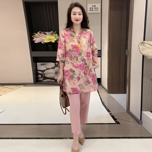 高品质！时尚百搭花色大码上衣女