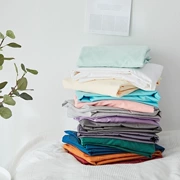 Tấm / giường đơn bằng vải bông dài chủ yếu của Yayoi 60s cotton Bông màu đơn giản đơn giản 1.2 / 1.5 / 1.8 tờ - Trang bị Covers