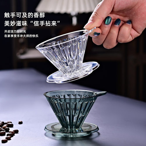 手冲咖啡过滤器V60冰瞳滤杯