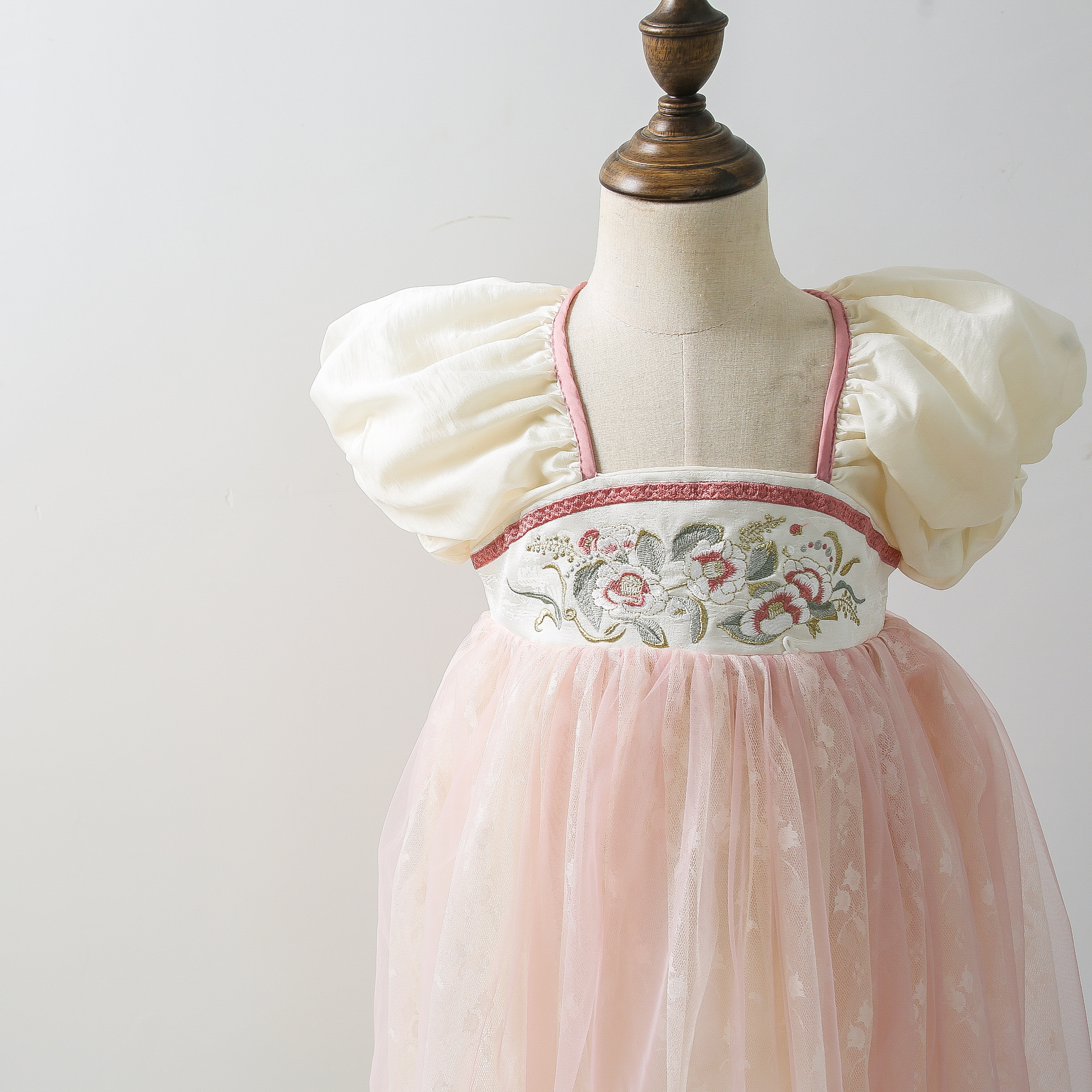 女童汉服公主改良旗袍儿童短袖连衣裙夏装国风洋气女孩裙子