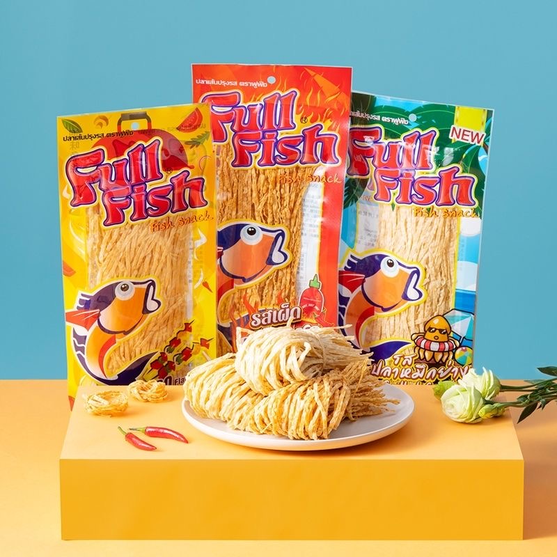 香辣鱿鱼70g泰国进口鱿鱼丝香辣烧烤调味深海即食网红休闲小零食