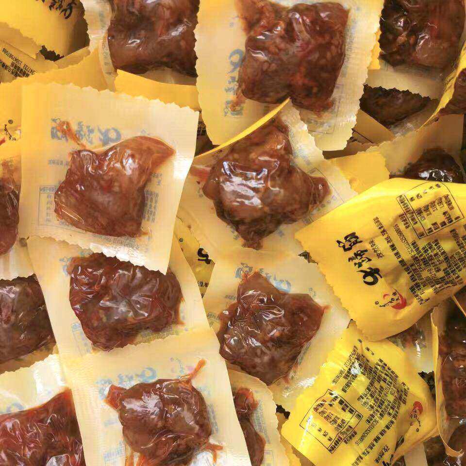 内蒙古特产小吃 水晶香辣牛蹄筋 独立小包装 休闲零食500克装