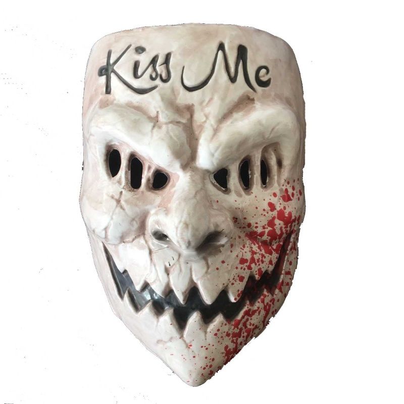 人类清除计划3面具kissme 万圣节恐怖道具cosplay