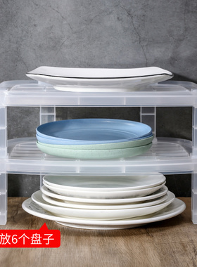 日本进口SANADA餐具收纳架碗碟架菜盘子碟子整理存放架沥水置物架