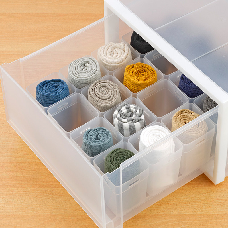 日本进口袜子收纳盒分格式抽屉内裤整理盒家用衣柜内衣裤分隔神器,收纳整理,内衣收纳盒,淘宝优惠券,粉丝福利购,淘宝优惠卷