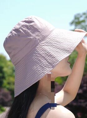和也磁性帽子渔夫帽防晒帽大帽檐女户外遮阳帽夏季遮脸太阳帽防