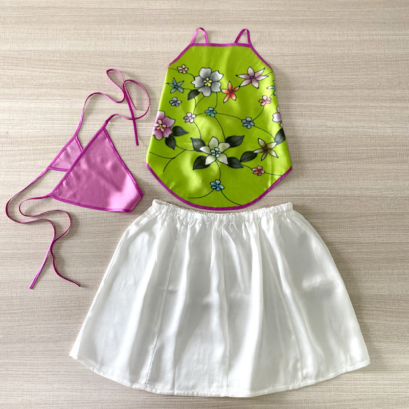 新中式国风真丝肚兜式小吊带女性感内衣成人睡衣情趣诱惑古风汉服