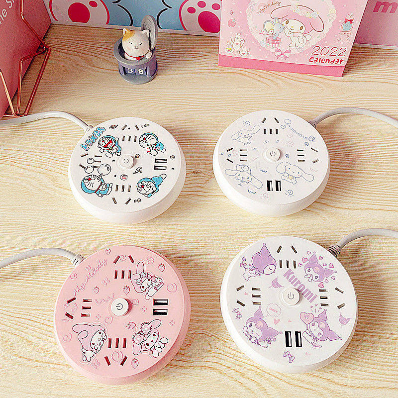 库洛米大耳狗圆形卡通USB插排带开关插线板接线板排插多功能插座,电子/电工,插头,淘宝优惠券,粉丝福利购,淘宝优惠卷