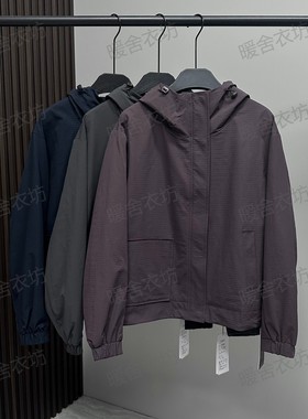 正品菲玛掂251227冲锋衣2025秋季新款时尚休闲连帽显瘦外套女风衣