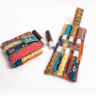 5/10ml精油瓶滚珠收纳布包便携式旅行整理分装瓶防摔6格