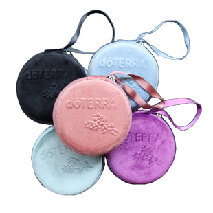 精油收纳包12格丝绒1ml2ml滚珠瓶圆形EVA分装瓶便携独立隔层旅行