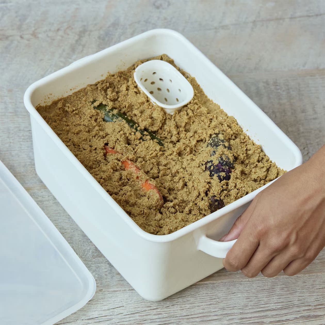 日本MUJI 米糠床专用排水器 易清洗 更好的保存米糠床
