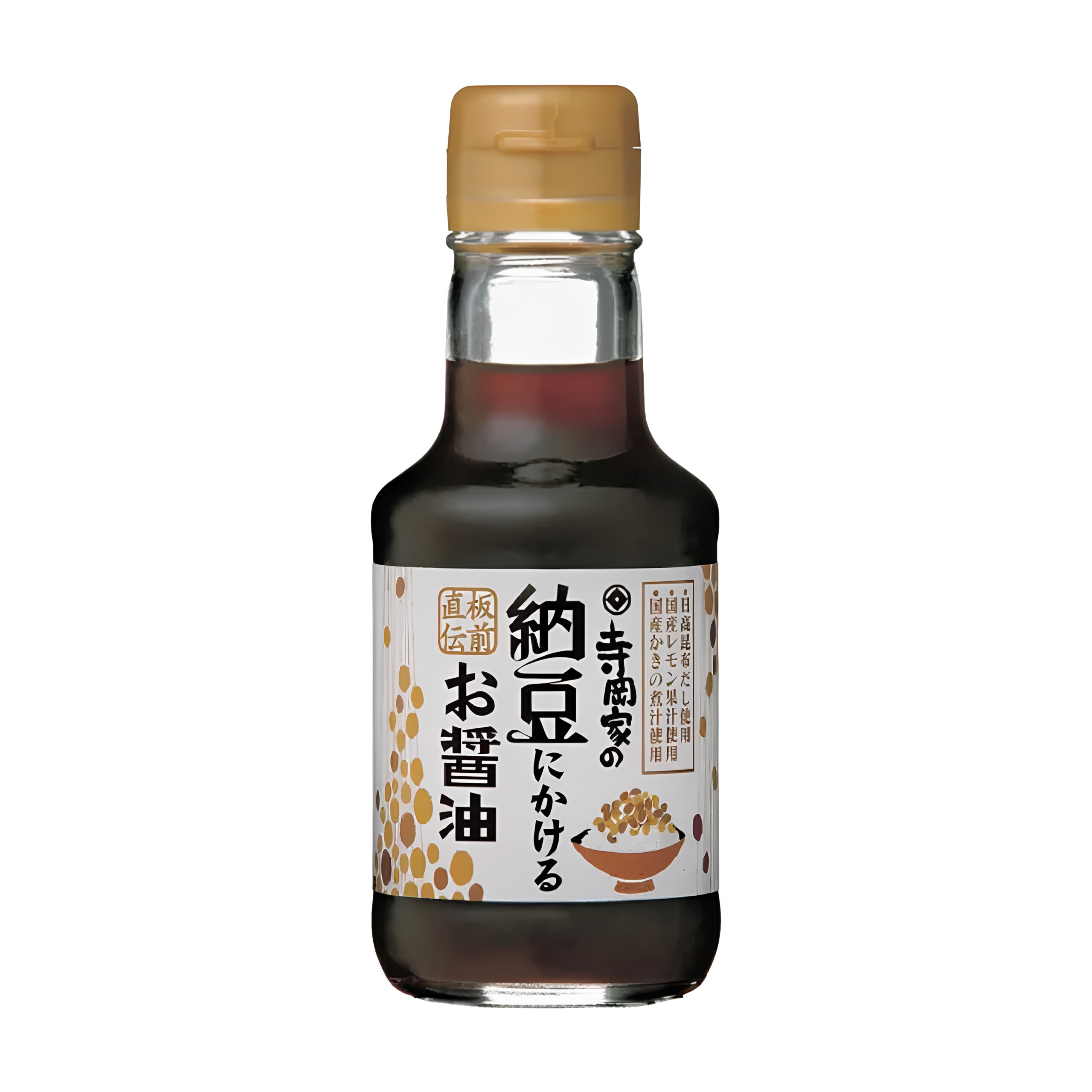 日本 寺冈家纳豆专用酱油 搭配厚炸豆腐烤茄子 鸡蛋拌饭酱油使用