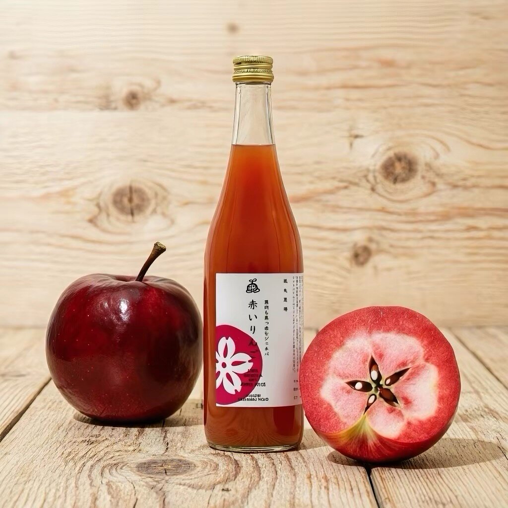 日本青森 风丸农场 红肉苹果100%纯原汁果汁 无添加 糖度较低