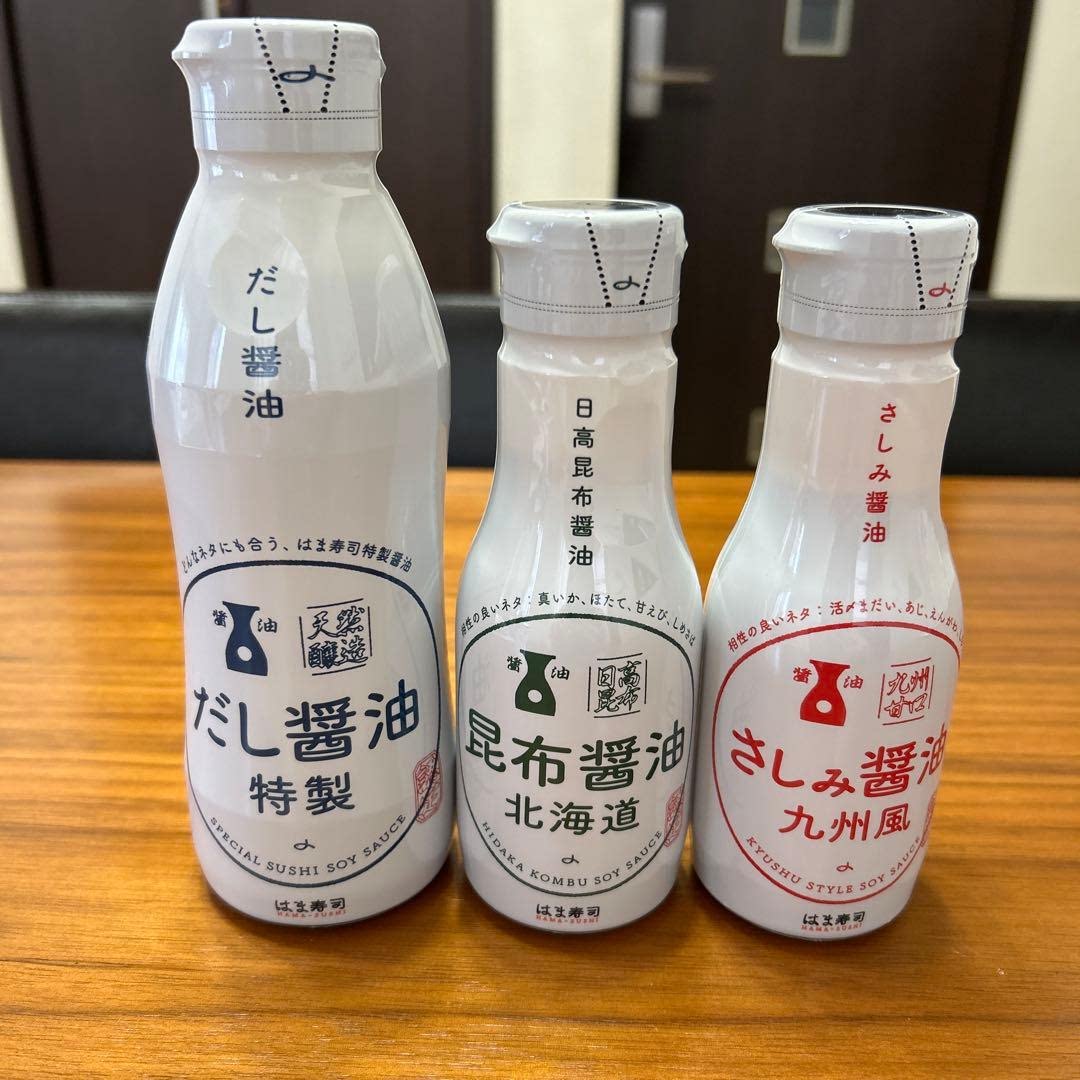 【包邮】日本HAMA滨寿司 三文鱼酱油 甘口酱油 特制高汤酱油